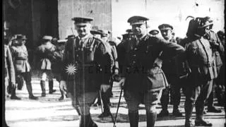 British General Allenby preparing to enter Jerusalem during World War I HD Stock Footage
