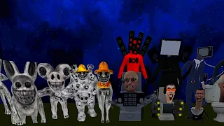 ALL ZOONOMALY MONSTERS FAMILY VS ALL SKIBIDI TOILET CHARACTERS IN SPACE!!! | In Garry's Mod