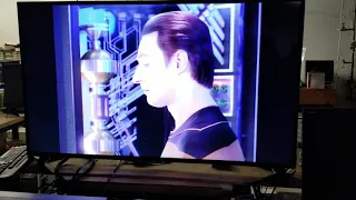 LaserDisc on 55" modern 4K UHD TV