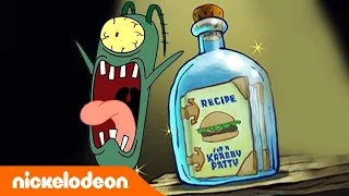 Keluarga SpongeBob | KELUARGA Plankton Mencoba Mencuri Formula?! | Nickelodeon Bahasa