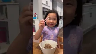 These kids REALLY love eating noodles