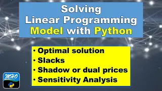Linear Programming Solution with  Python || LPP Sensitivity Analysis