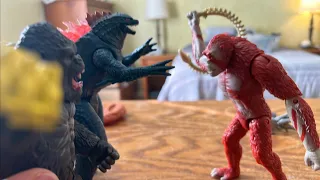 Godzilla x Kong: The New Empire | Godzilla and Kong vs. Skar King Stopmotion