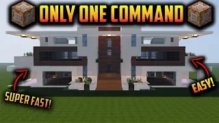 2023 Minecraft Mansion Only One Command House