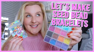 MAKE BRACELETS WITH ME *NEW SEED BEADS*  (HOW TO MAKE BEADED BRACELETS) || KellyPrepsterStudio