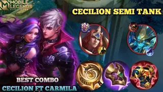 CECILION COMBO CARMILA BIKIN META TIGREAL GAK BERDAYA | BUILD TERSAKIT CECILION - Mobile Legends