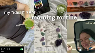 7AM morning routine | productive healthy & mindful | ideal habits for 2023(self care, journaling)✨🤍