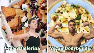 What A Vegan Ballerina, Vegan Bodybuilder & Vegan Runner Eat In A Day