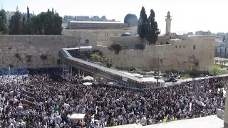 The Jewish Priestly Blessing will be limited this year due to the virus. That's how it used to be