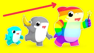 Baby Sharks COLORS Dance! | Learning Colors | Sing Along | Best Nursery Rhymes | Kids Cartoon