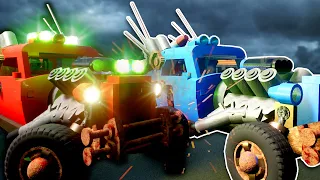 A Zombie Car is After Us! - Brick Rigs Multiplayer Gameplay