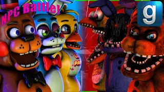 Gmod FNAF | Special Delivery Toys VS. Help Wanted Withereds! [NPC Battle]