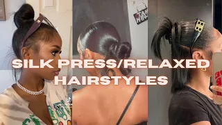 Relaxed/Silk Press Hairstyles Compilation