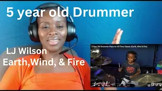 First Time Hearing 5 year old Drummer : LJ Wilson