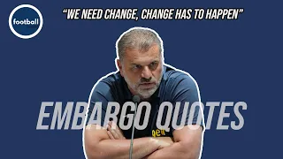 Ange Postecoglou delivers PASSIONATE SPEECH about major Tottenham changes!