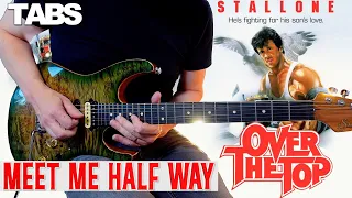 Kenny Loggins - Meet Me Half Way | Guitar cover WITH TABS | Dann Huff SOLO