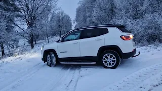 4K | Jeep Compass Snow Mode | 4x4 Winter