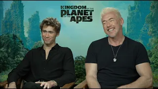 Owen Teague & Kevin Durand on attending ape school to prepare for Kingdom of the Planet of the Apes!