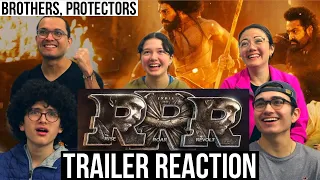 RRR Trailer REACTION! |  NTR, Ram Charan, SS Rajamouli | MaJeliv Reacts | Brothers, Protectors