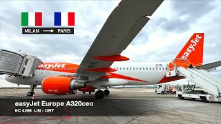 FLYING LOW-COST FROM LINATE! | easyJet Europe A320ceo | Milan LIN ✈ Paris ORY
