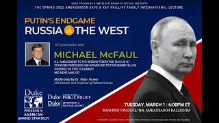 A Conversation with Michael McFaul, Former Ambassador to Russia