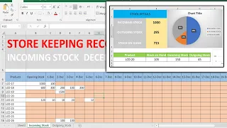 Store Management and Record Keeping in Excel ~ MS Excel Tutorial in Urdu