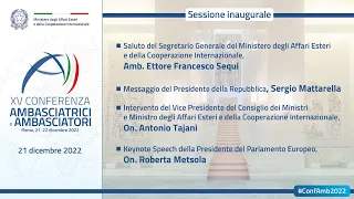 #ConfAmb2022 - Sessione Inaugurale