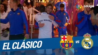 Túnel de vestuarios del FC Barcelona vs Real Madrid