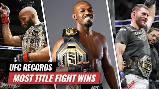 UFC Records: Top 10 Most Title Fight Wins in UFC History