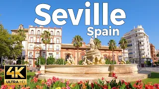 Seville, Spain Walking Tour (4k Ultra HD 60fps) – With Captions