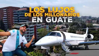 LOS LUJOS de los MILLONARIOS de GUATEMALA jet privados!!