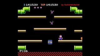 Mario Bros. (NES / NFC) - (Longplay | Game B Mode)