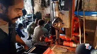 Tractor Engie Block Bpring And Honig ll 4 Cylinder Engine Block Line Aligning And Bore Welding