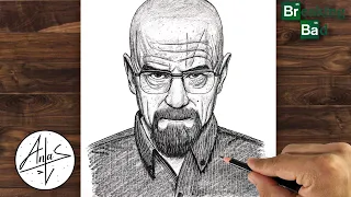 How to Draw WALTER WHITE | Step-by-Step Drawing Tutorial