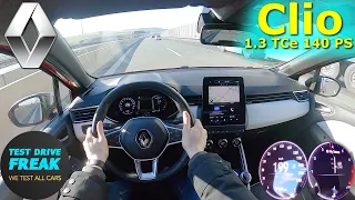 2023 Renault Clio TCe 140 PS TOP SPEED AUTOBAHN DRIVE POV