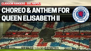 Trotz UEFA-Verbot: Glasgow Rangers spielen Nationalhymne für Queen Elisabeth II (14.09.2022)
