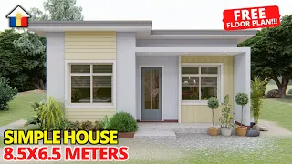 2-BEDROOM BUNGALOW (55 sq.m.) / SMALL HOUSE DESIGN IDEA
