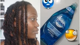 Remove Buildup & Dirt from Locs with Dawn Dishwashing Soap