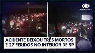 'Rolezinho' de motos deixa três mortos no interior de SP | Jornal da Noite