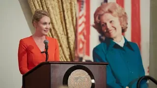 Melanie Eisenhower speaks at USC, to honor First Lady Pat Nixon