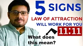 5 CERTAIN Signs of Law of Attraction Working - Most POWERFUL Law of Attraction Signs