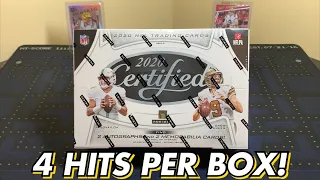 *4 HITS! $200+ Per Box!* 2020 Panini Certified Football Hobby Box Break / Review
