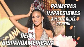 Primeras Impresiones de Reina Hispanoamericana Arlette Rujel de Perú