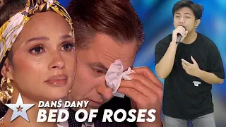 BRITAIN's Got Talent 2023 | DANS Sings a Song "BED OF ROSES" Making The Jury Sad