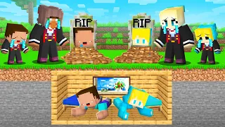 Billy und Ukri bauen ein HAUS in einem GRAB um ihre Familie zu pranken in Minecraft!