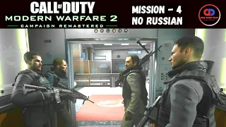 Call of Duty: Modern Warfare 2 Remastered | No Russian| Mission 4 | Gameplay | PC Walkthrough |