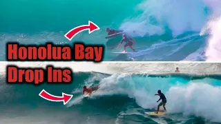 Drop In Frenzy at Honolua Bay - Locals Boogie board & Surf
