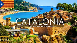 FLYING OVER CATALONIA SPAIN 4K UHD - Relaxing Music Along With Beautiful Nature Videos - 4K Video HD