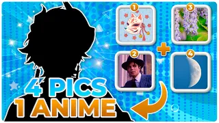 4 PICTURES 1 ANIME QUIZ 🔍👀 TRY TO GUESS THE ANIME BY 4 PICTURES! 💙