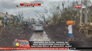 SONA: Makapal na putik, iniinda ng mga residenteng hinagupit ng Bagyong Rolly sa Malilipot, Albay